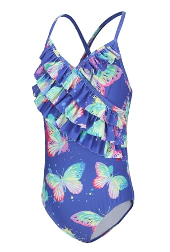 Image of Moon Tree Girls One Piece Swimsuits Ruffle Swimwear Beach Bathing Suit 2-14 Years