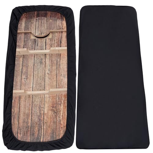 Shappy 2 Sets Cornhole Board Padded Protective Covers Heavy Duty Carrying Case Wraps with Thick Padding for Cornhole Boards Storage and Transportation