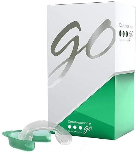 Opalescence Go 55285 - Paquete de 10 bandejas blanqueadoras precargadas, 15% peróxido de hidrógeno, color menta