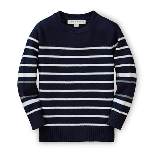 Image of Hope & Henry Boys' Long Sleeve Crew Neck Pullover Sweater