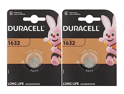 2 x Duracell 1632 (2 Blister à 1 Batterie) 2 Batterien (CR1632)