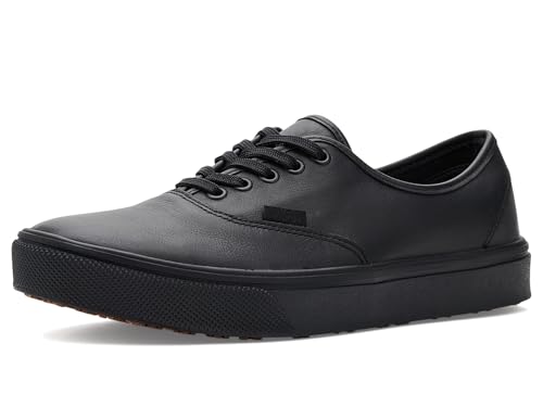 Vans, Unisex, Authentic Made for The Makers Slip Resistant Shoe - Series III, Leather Black/Black/Gum, Men's 9.5, Women's 11, Medium