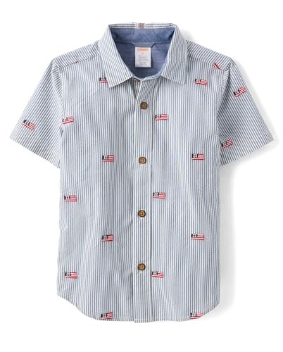 Image of Gymboree,Matching Family Short Sleeve Button Up Shirt