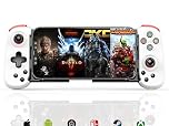 Megadream Wireless Controller for iPhone/Android, MFi Bluetooth Mobile Game Gamepad for iOS/Switch/Lite/PC/PS/Cloud Gaming Stretchable Joystick for iPhone 15 14 13/Plus/Pro/Max, Direct Play (white)