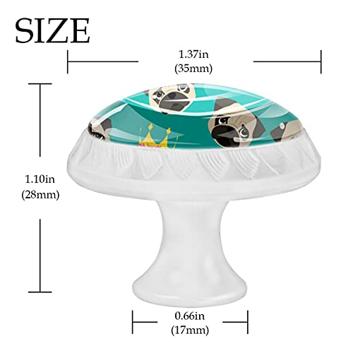 Boutons de placard chien carlin pour customiser une commode - 5
