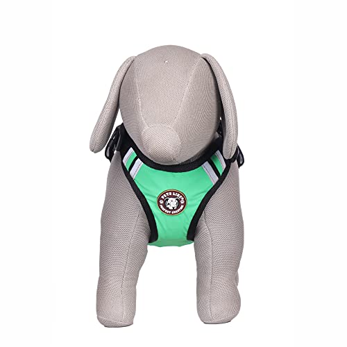 Image of Dog Double Side Padded Harness|Easy Control Handle for Small, Medium & Large Dogs|Adjustable Dog Soft Padded Vest Harness Comes with Leafy Design Color for Large Size Dogs