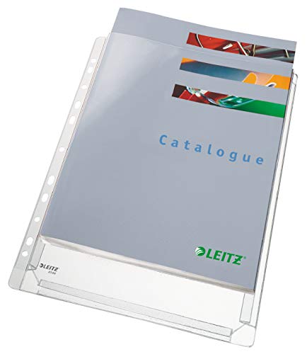 Leitz 47563003 Maxi Document Wallet A4 PVC 1 x Pack de 5 Fundas