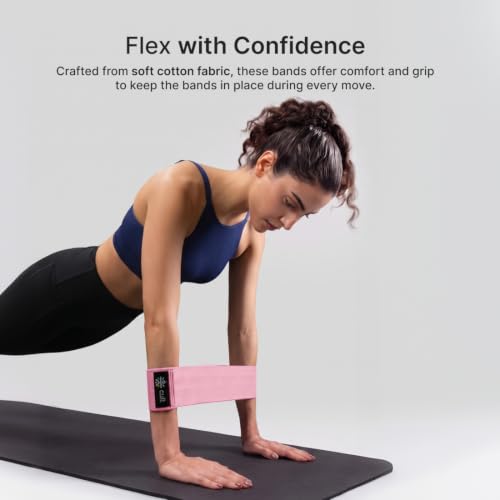 Image of Cult Hip Resistance Band, Anti-Slip Cotton Exercise Band, Light Resistance (14-25 lbs) for Glute Activation, Lower Body Workouts, Home Gym & Fitness