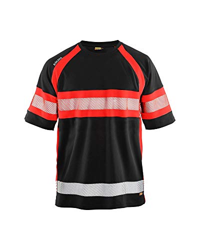 Camiseta high vis color negro para alta visibilidad y seguridad laboral