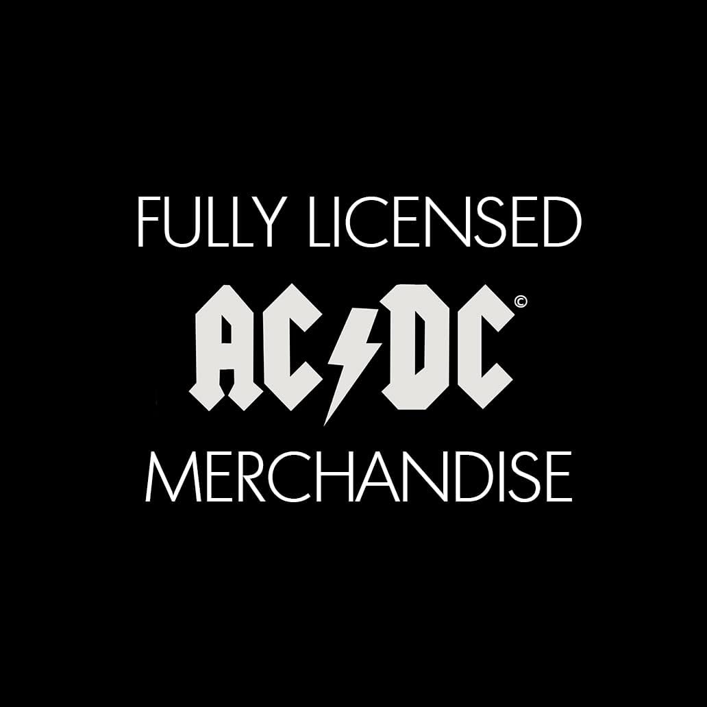 ACDC Song Title Word Hooded Sweatshirt Girls, Officially Licensed by LA Pop Art