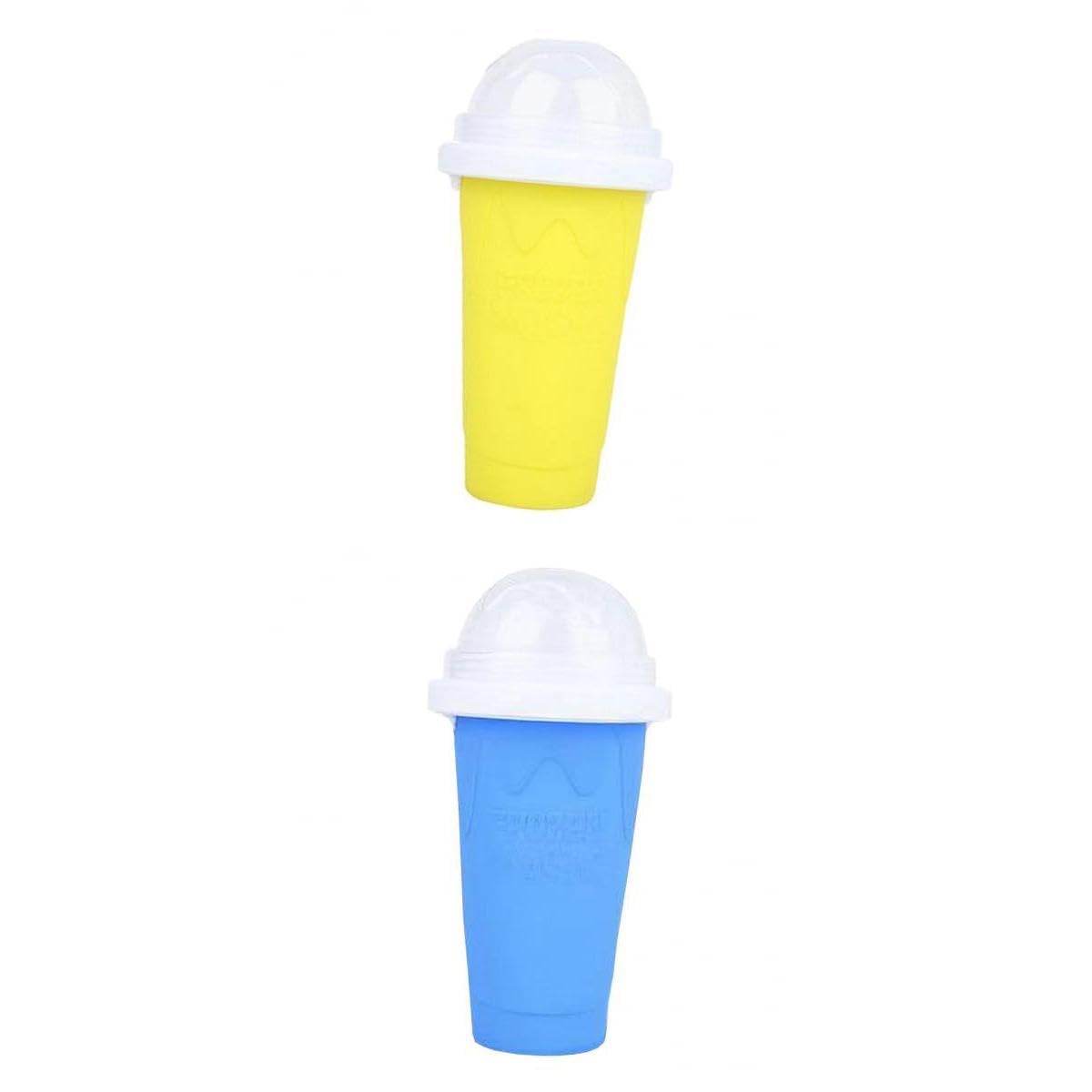 2pcs Quick Frozen Smoothies Cup Pinch Cup Ice Cream Maker fo | Quick Frozen Smoothies Cup Pinch Ice Cream Maker for Family Food Grade Silicone 300Ml 10.6X20.6Cm-image-49