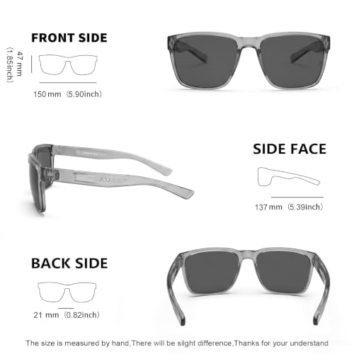 Image of MAXJULI XL Z87 Sunglasses for Big Wide Heads Men TR90 Ultralight UV400 Protection Sun Glasses Z8244