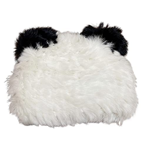 GRABAGECAN Plush Panda Hat Faux Bear Hat Hat Bear Ear Hat Plush Cat Ear Hat Funny Skullies