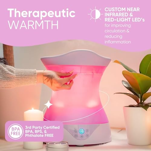 Image of Yoni Steam Seat Set for Feminine Wellness & Self-Care - Vaginal Steamer with SteamSafe Temperature Control & Near Infrared & Red Light Therapy - V Steam at Home Kit with Yoni Herbs for Steaming