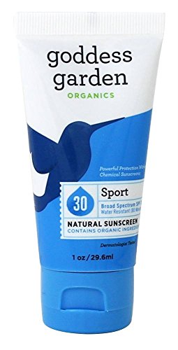 Goddess Garden Sunscreen Natural Sport with SPF 30, 1 Ounce