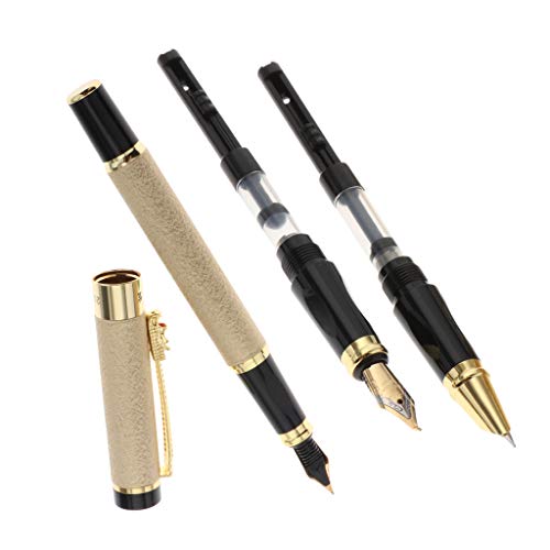 Courtieyeardceastea New Aluminium Füllfederhalter Set Gold