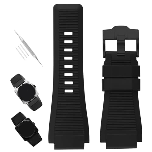 XIW Bell & Ross B&R BR-01 BR01 BR-03 BR03 BR03-92 24mm x 34mm Svoh p Y VR Xgoh Xgbv fB[X uXbg (ubNobN)