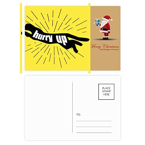 Cartes postales panthère de Noël lot de 20 silhouettes minimalistes noires