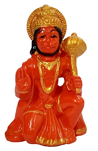 Estatua de Resina Bhakt Hanuman Roja