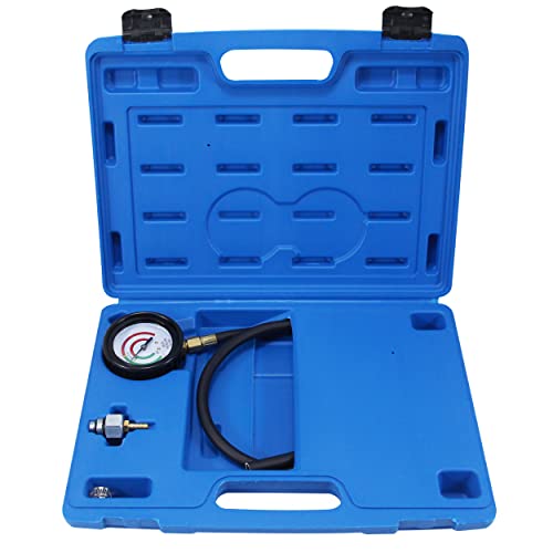 Exhaust Back Pressure Tester Kit with Carrying Case,Exhaust Back Pressure Gauge, Exhaust Pressure Tester, Automotive Back Pressure Tester, Car Exhaust Back Pressure Gauge Kit