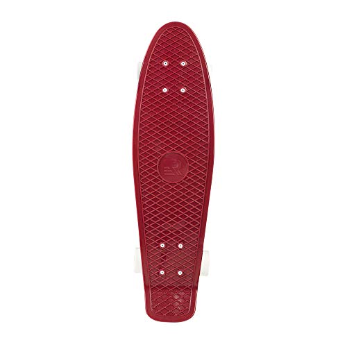 Retrospec Quip Skateboard 22.5" Classic Retro Plastic Cruiser Complete Skateboard with Abec 7 bearings and PU wheels