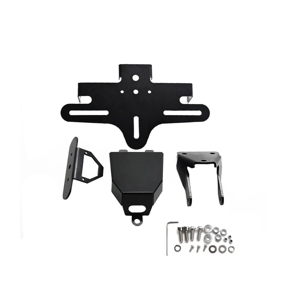 Portamatrículas de motocicleta Soporte de matrícula ajustable con luz LED para Zontes 703RR 703 RR