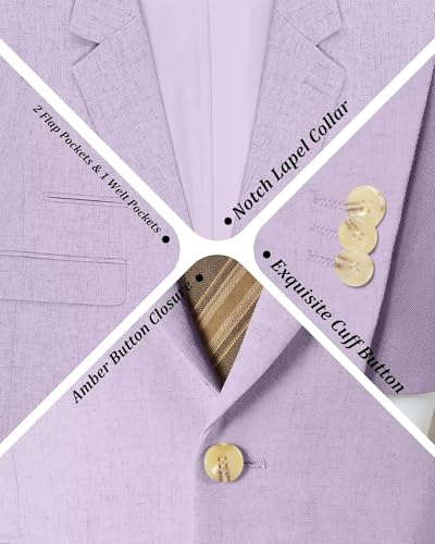 Image of Bofan Linen Boys Blazer Formal Suit Jackets for Boy Outwear Jacket & Coats for Kids Boys' Fashion Summer Wedding Outfit