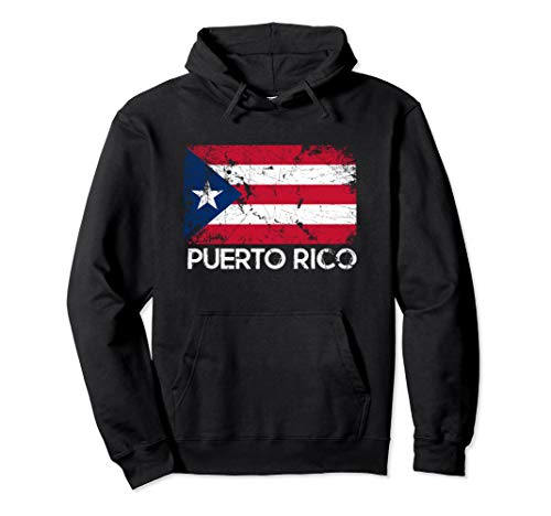 Puerto Rican Flag | Vintage Made In Puerto Rico Gift Pullover Hoodie