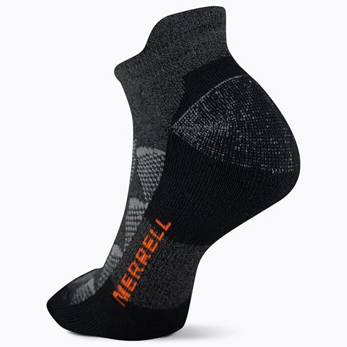 Image of Merrell Men's and Women's MOAB Hiking Midweight Cushion Socks - Unisex Coolmax Moisture Management and Arch Support
