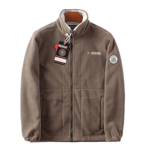 Veeteah Chaquetas Polares con Cremallera Completa | Abrigo cálido con Cremallera Completa y múltiples Bolsillos - Chaqueta con Cremallera Completa para Invierno, Chaqueta cálida para Mujer y Hombre