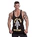 Gold's Gym 2016 Muscle Joe Premium Stringer Vest Mens Fitness Training Gym Y-Back Tank Top Black Medium