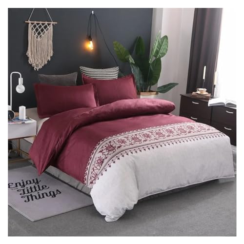 Luxury Bedding Set Single Double Duvet Cover Set Solid -