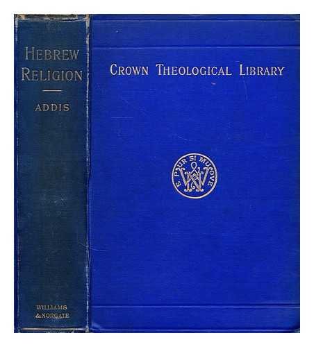 Hebrew religion to the establishment of Judaism... B00086J16A Book Cover