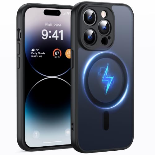 Coque iPhone 14 Pro Max MagSafe silicone premium avec protection appareil photo