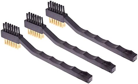 3 Pc Double Sided Brass Wire Brush Gun Rifle Pistol Cleaning BBQ Grill Cleaner image 5