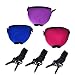 Beautyflier Wine Glass Insulator/Drink Holder/Neoprene Sleeve with Adjustable Neck Strap For Wine Walk (Blue/Burgundy/Purple)