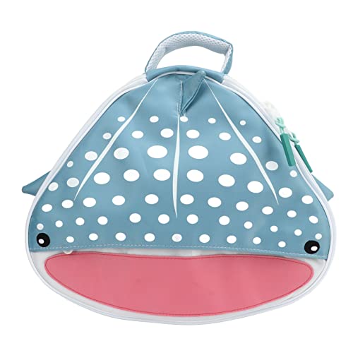 Aoutecen Regulator Bag, Easy Carrying Dive Regulator Bag 2 Way Zipper Large Capacity for Outdoor(Blue Whale Shark Design)