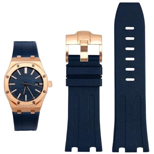 Bracelet montre 28mm premium en silicone pour Royal Oak Offshore AP