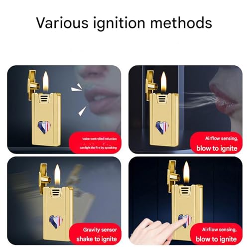 Briquet à kérosène à commande vocale et flamme douce stable