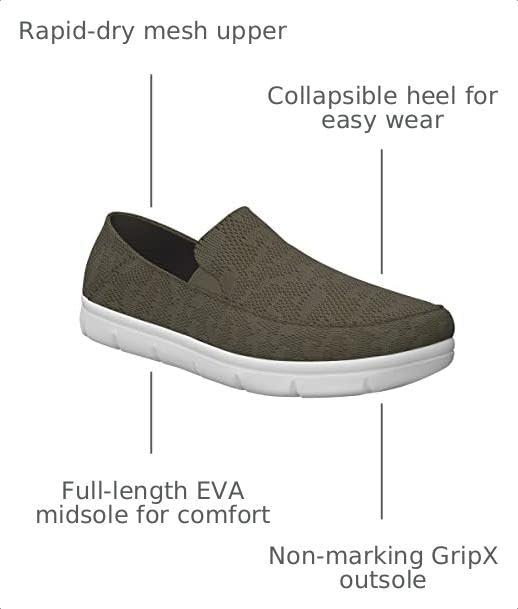 Image of HUK Men's Performance Brewster Slip-on Wet Traction Fishing Deck Shoes