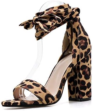 cheetah lace up sandals