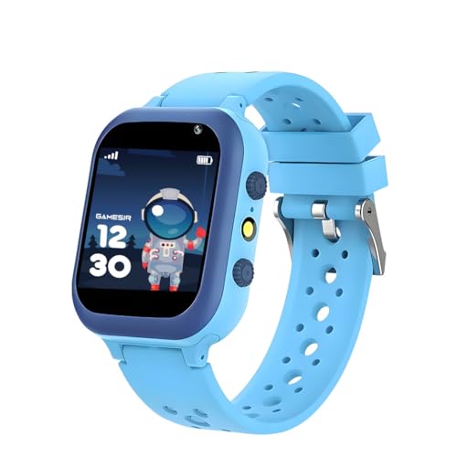 Image of GameSir Q15 Kids Smart Watch - 1.44 inch TFT Display | 3G /4G SIM Support | GPS Tracking & Two-Way Calling | Water Rasistence| Learning & Gaming Apps Smartwatch for Boys & Girls-(Blue)