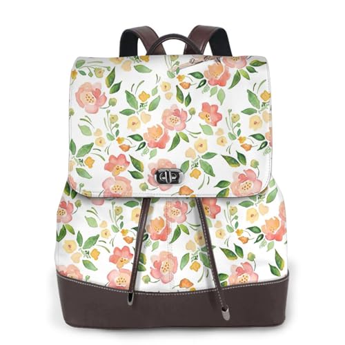 Sac à dos en cuir femme fleurs de prestige et finitions main