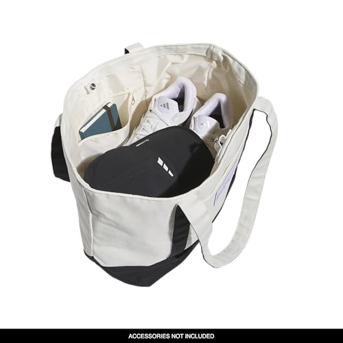 Image of adidas Canvas Court Tote Bag | Roomy Interior, Interior Pockets, Comfortable Straps, Durable Build, Everyday & Court Ready