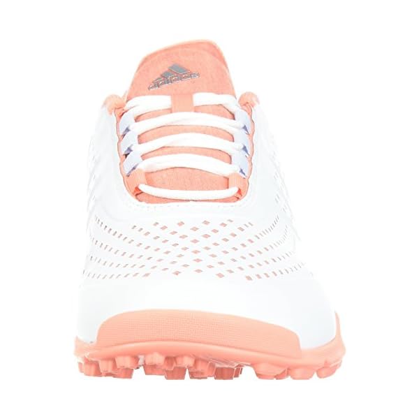 adidas-Womens-Adipure-Sport-Golf-Shoe adidas Women's Adipure Sport Golf Shoe, White/Aero Blue/Chalk Coral, 7 Medium US