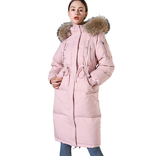 Doudoune d'hiver pour vos balades en ville Parka rose à capuche L