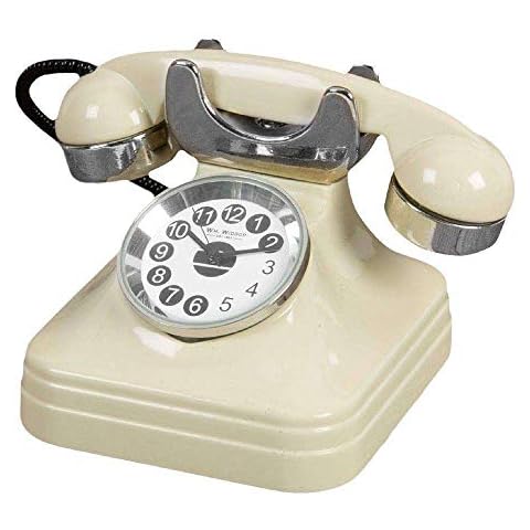 WILLIAM WIDDOP Miniature Clock - Cream Telephone Cover