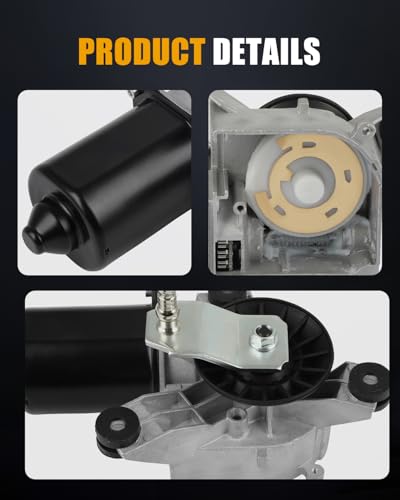 Image of ROADFAR Front Wiper Motor W /O Control Module Replacement for 1999-2000 for Cadillac for Escalade,1991-1999 for Chevrolet for C1500 12368702;15740719;15746785 Wiper Motor 3 Pins