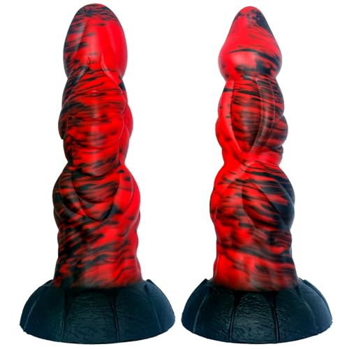 8.6 Monster Dildo Fantasy Thick Knot Dildo, Dragon Horse Dildos Silicone Animal Dildo for Vaginal Play, Fantasy Large Butt Plug Wolf Alien Dildo with Suction Cup for Anal, Sex Toys for Women Men