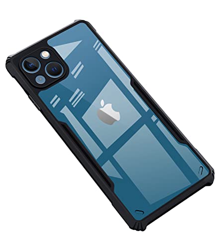 Image of Zapcase Back Case Cover for iPhone 13 Mini | Compatible for iPhone 13 Mini Back Case Cover | 360 Degree Back Cover Case | Clear Case with Camera Protection |(TPU + PC | Matte Black)